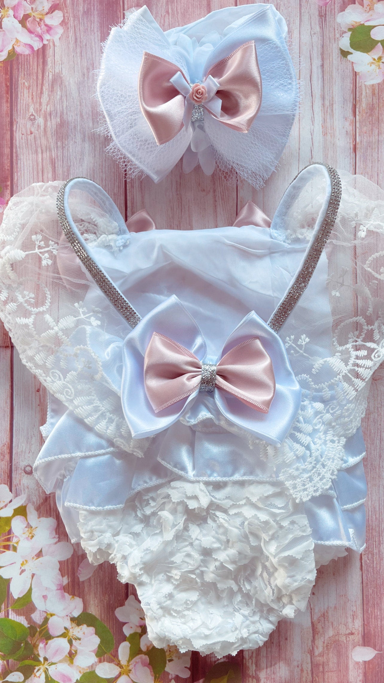 Dusty pink romper set