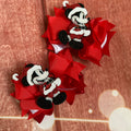 Christmas Mickey Disney bow