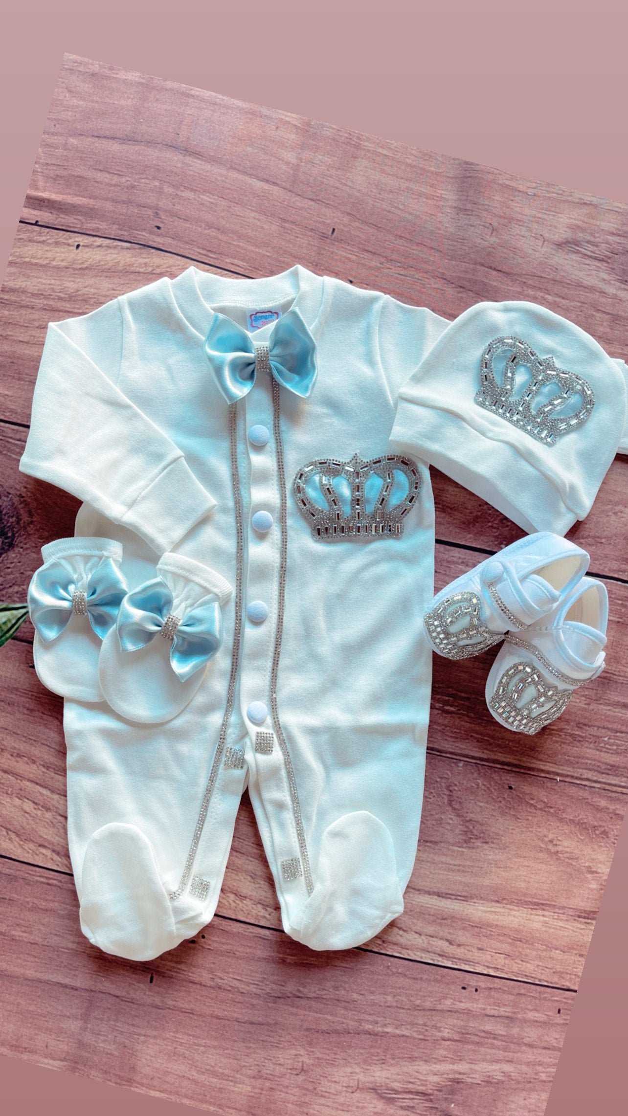 Baby blue prince set