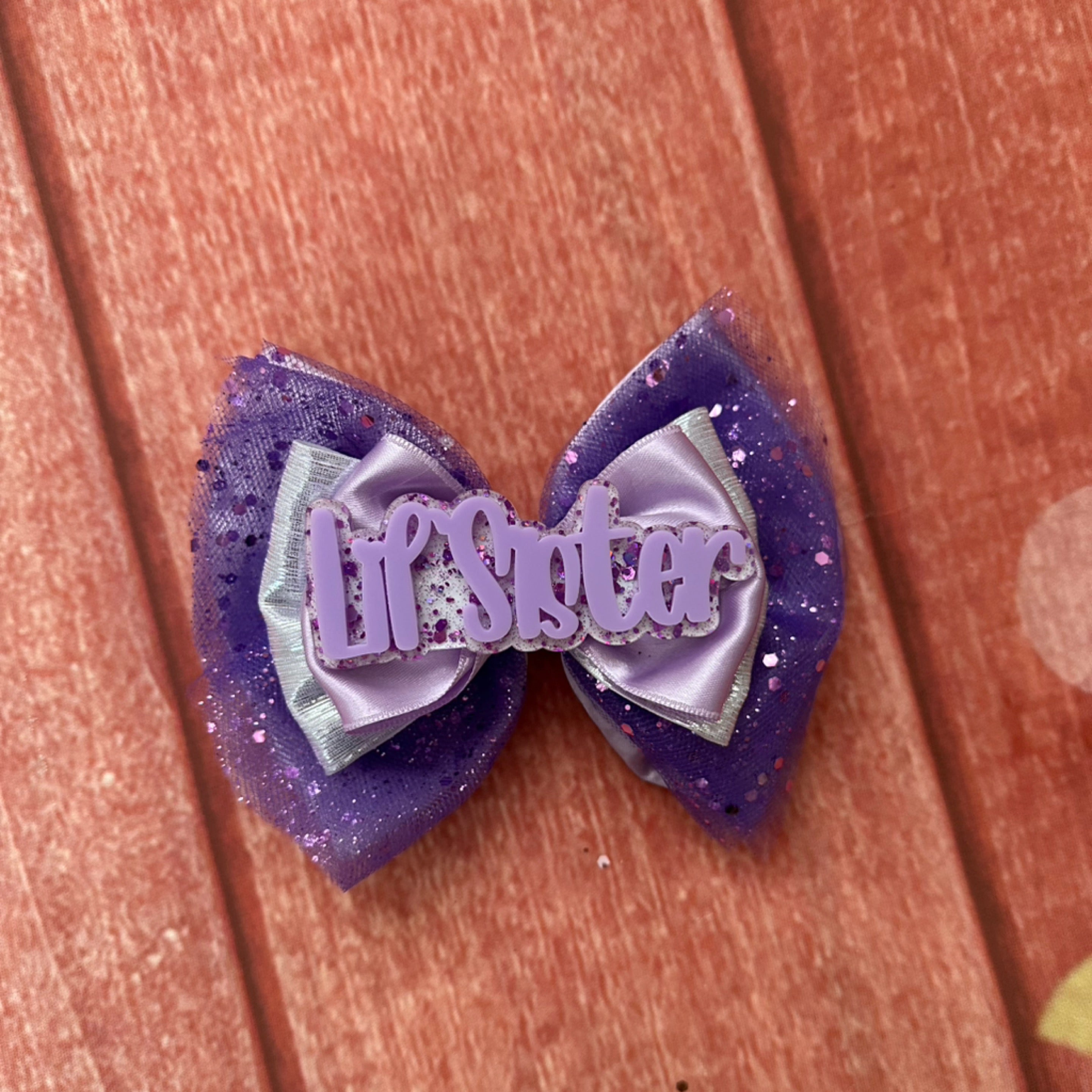 Little sister hair bow 5 inch