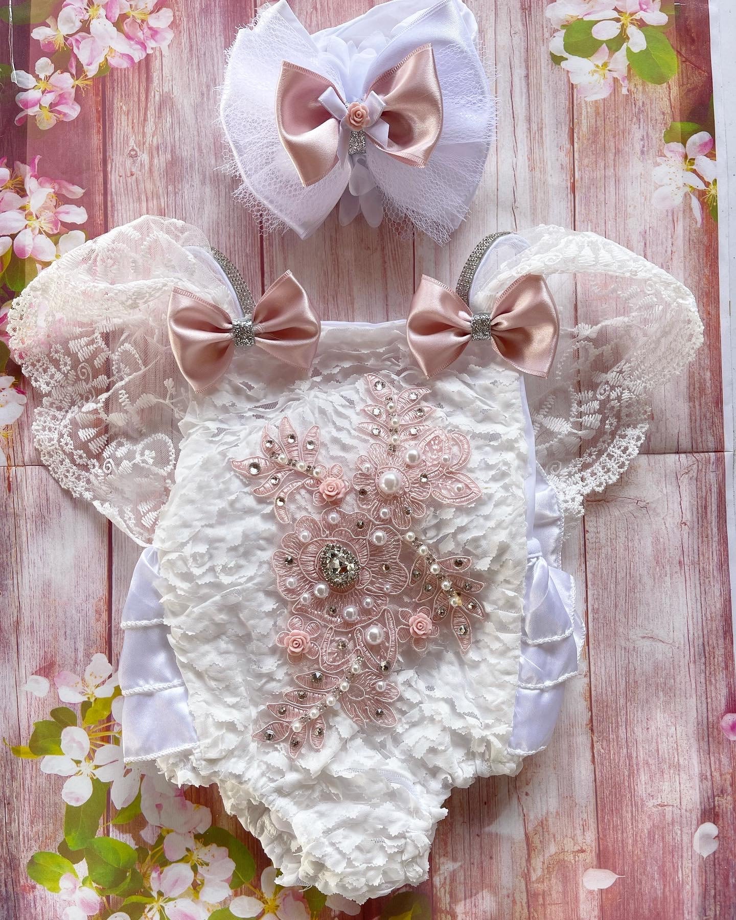 Dusty pink romper set