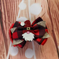 Santa single piggy hair clip