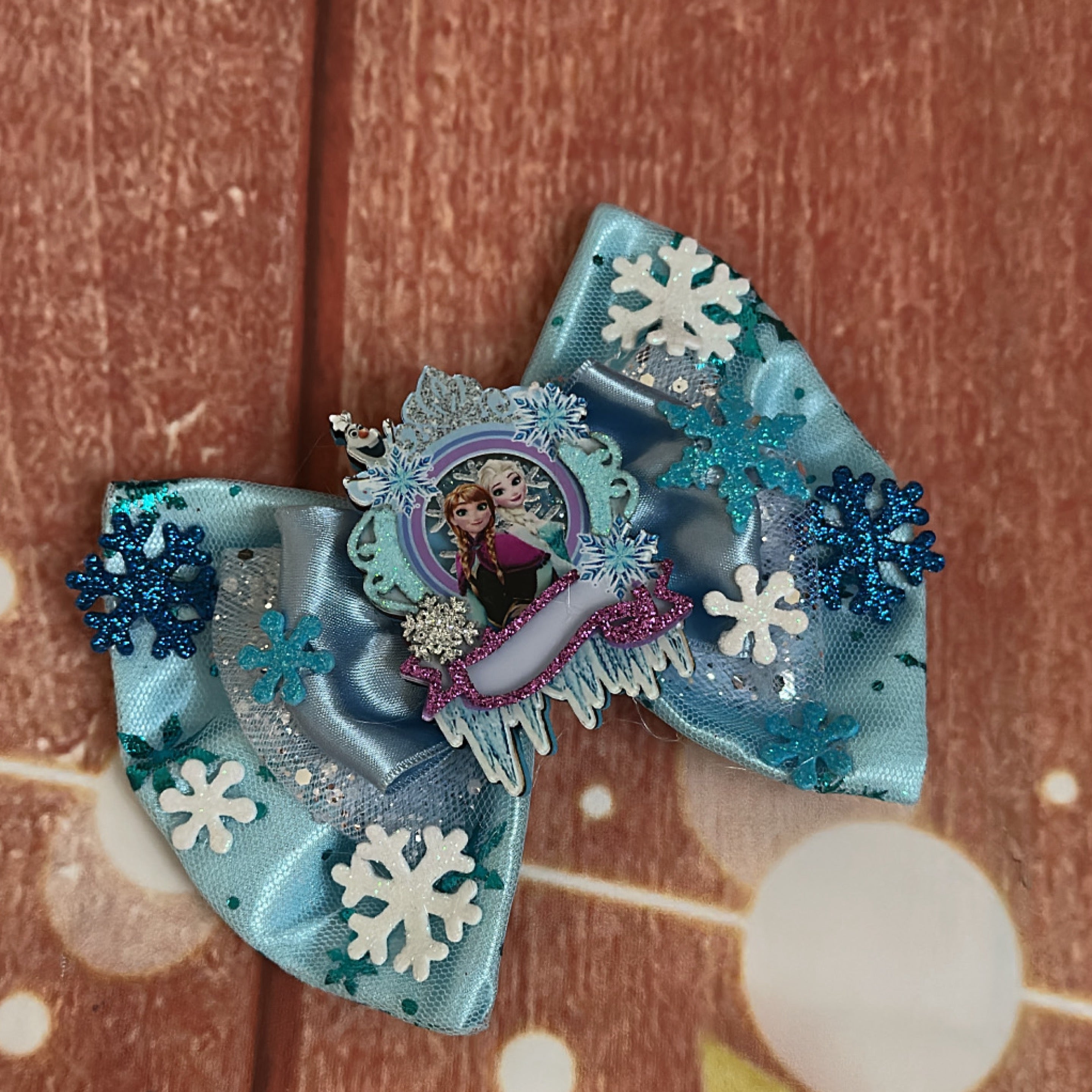 Frozen hair bow 5 inch