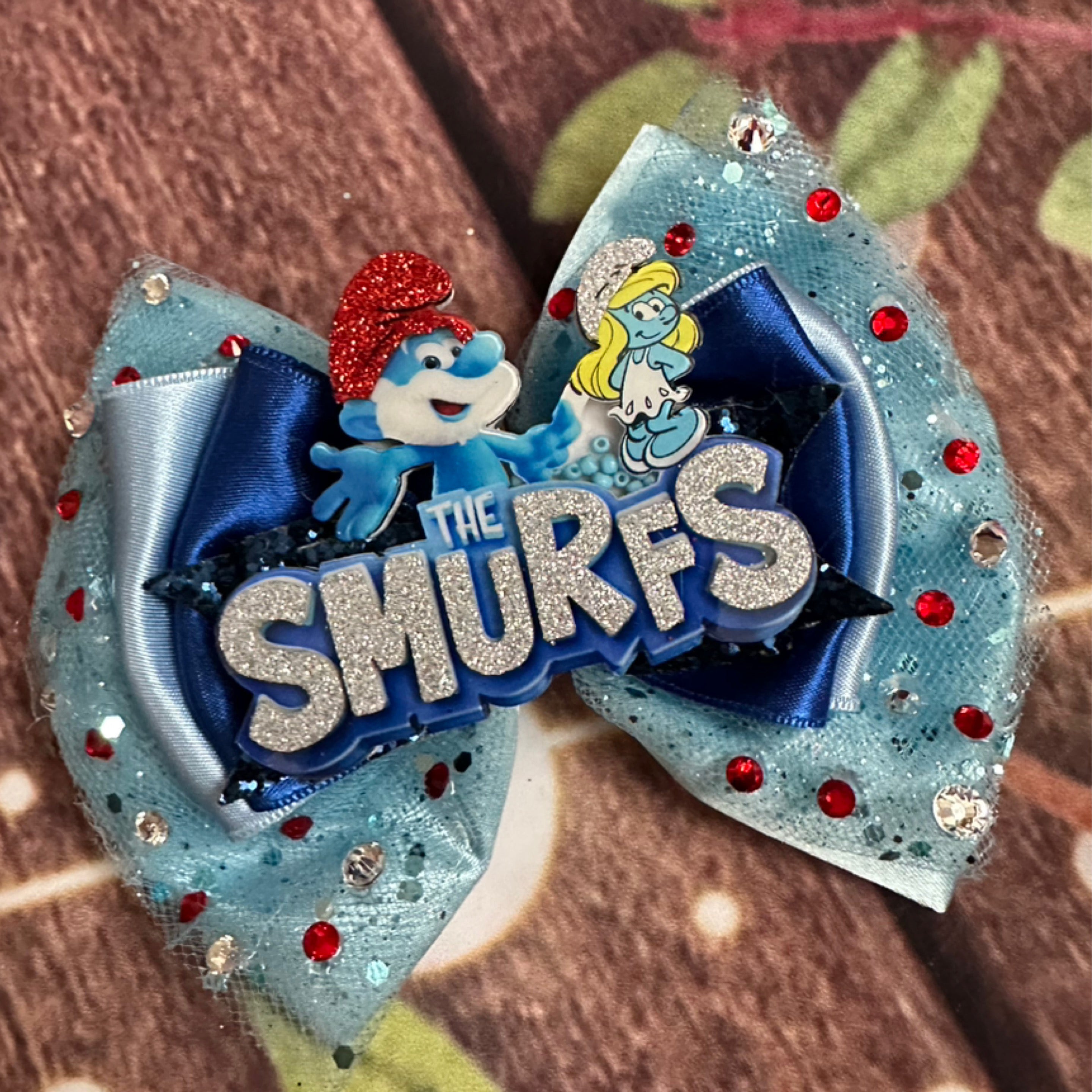 Smurfs hair bow “”sale”””