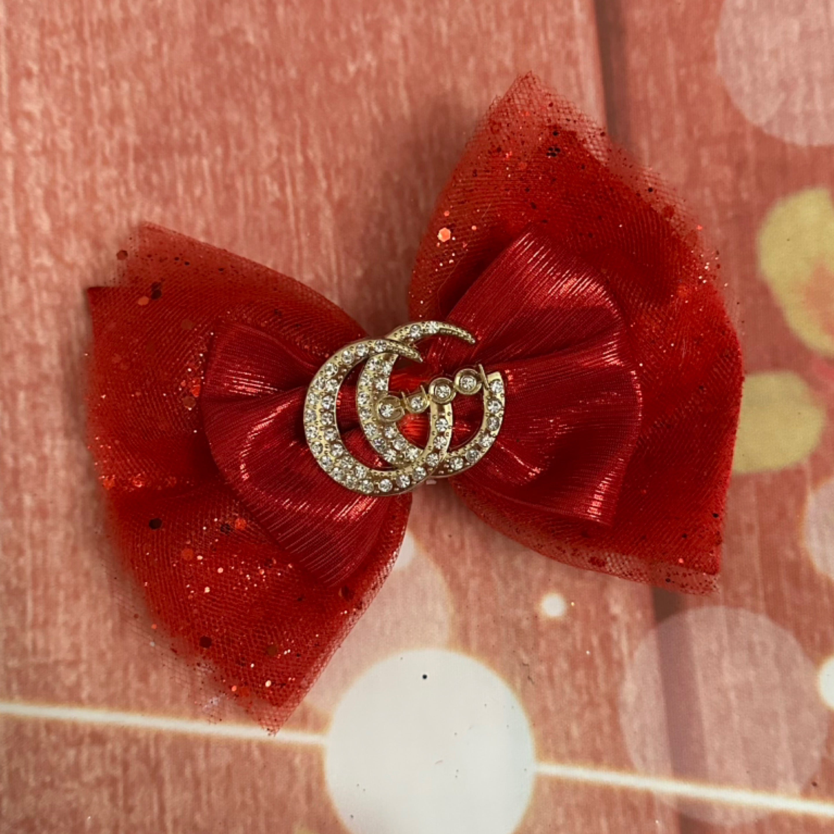 6 inch tulle gg bow