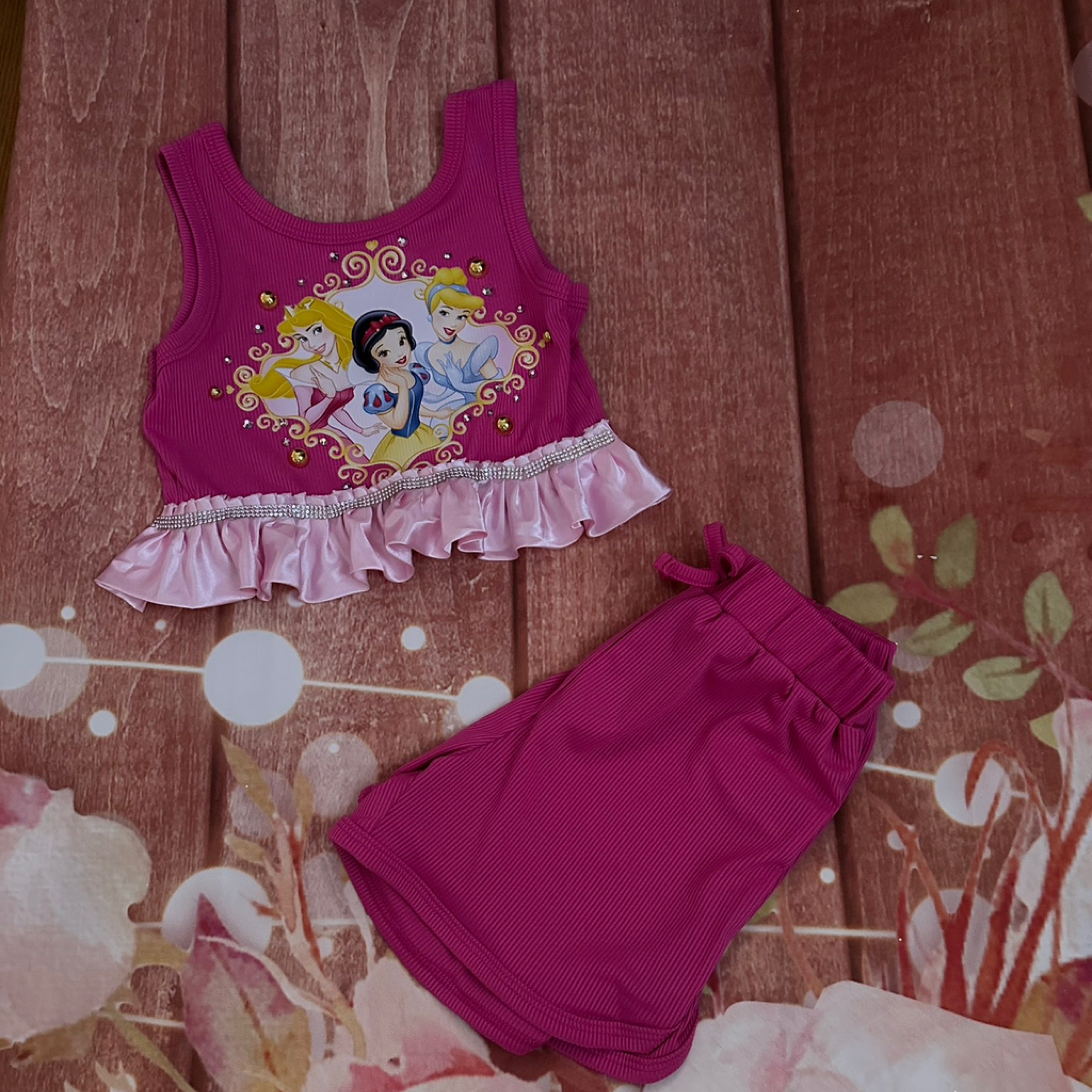 5y princess short set