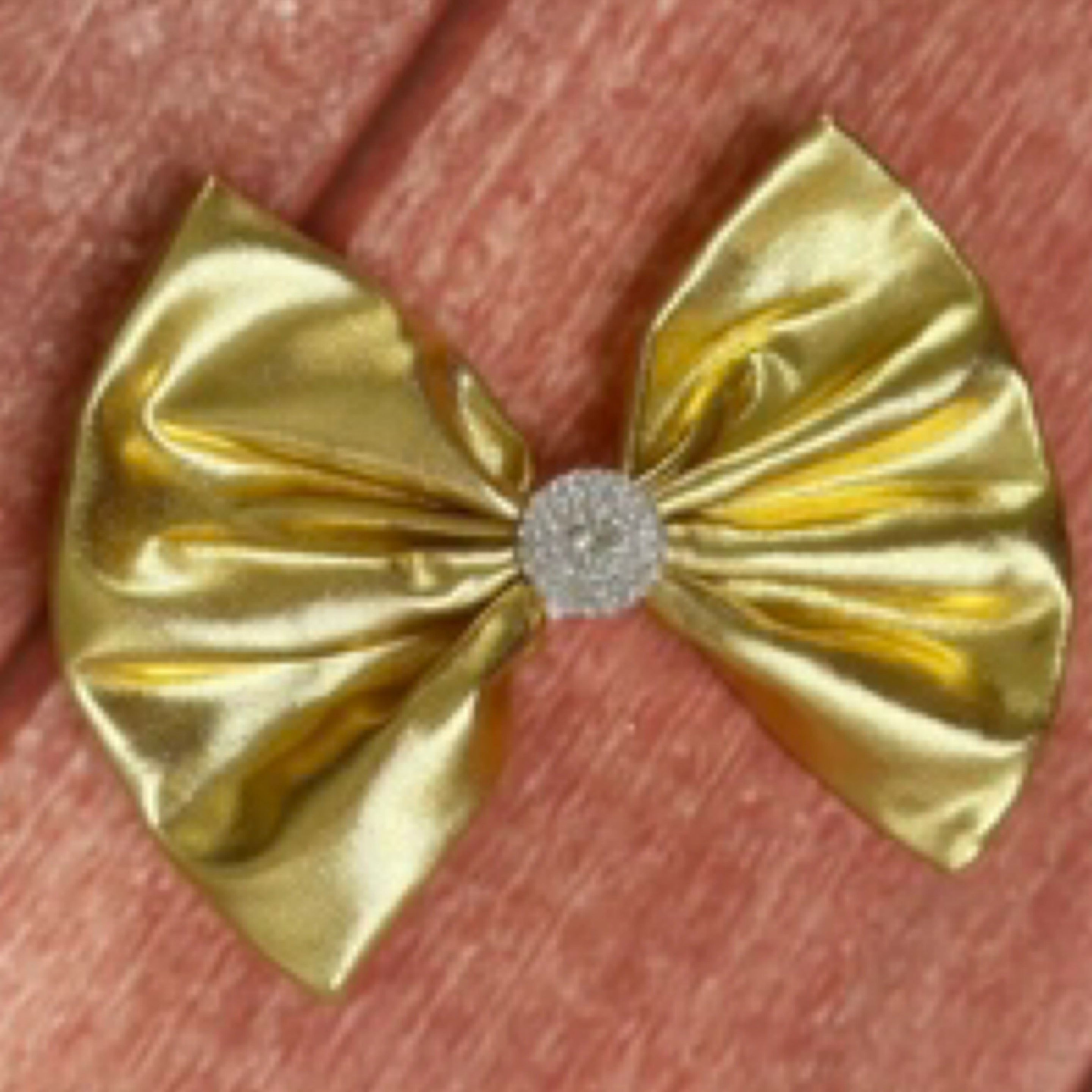 5 inch Mettalic gold hair clip
