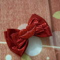 Red shimmer piggy clip