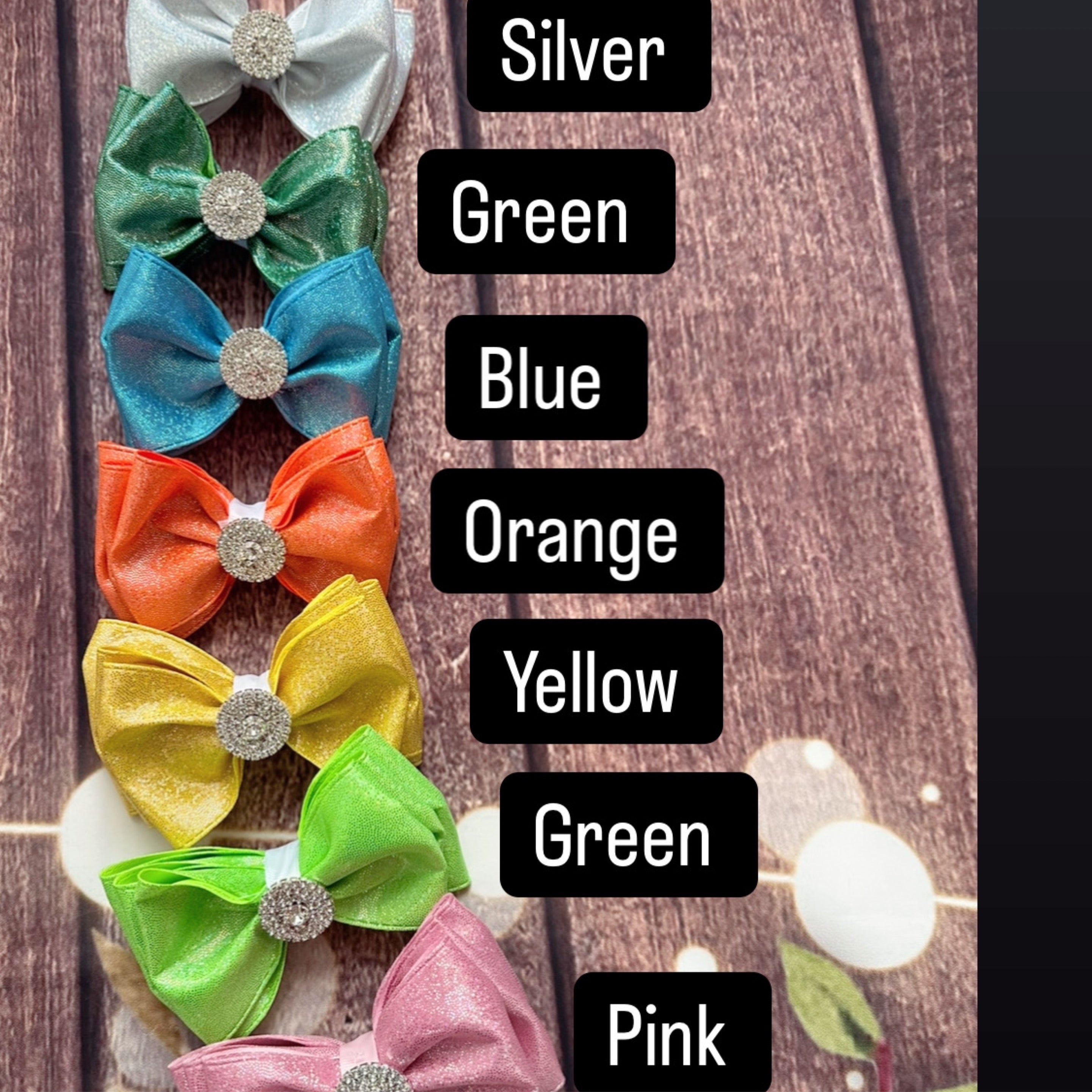 Shimmer piggy size hair clip