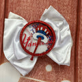 Yankees hair bow