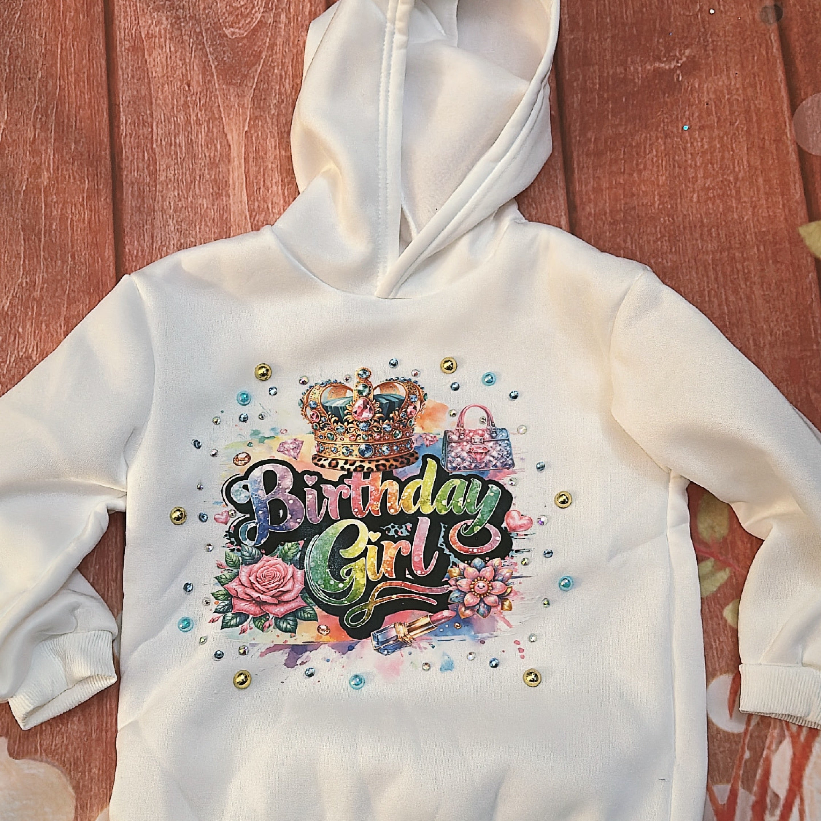 5/6 hoodie birthday girl