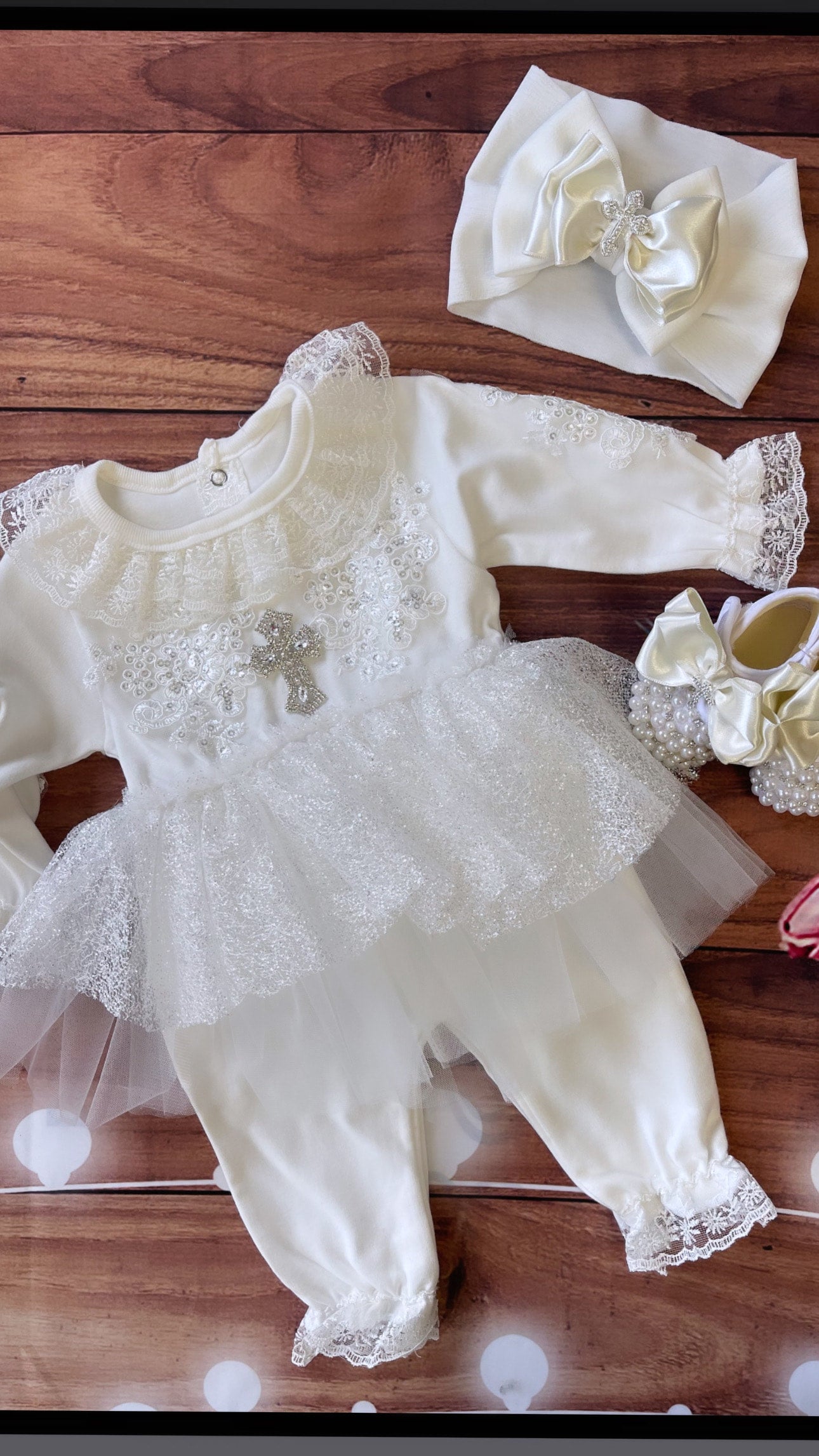 After christening romper set