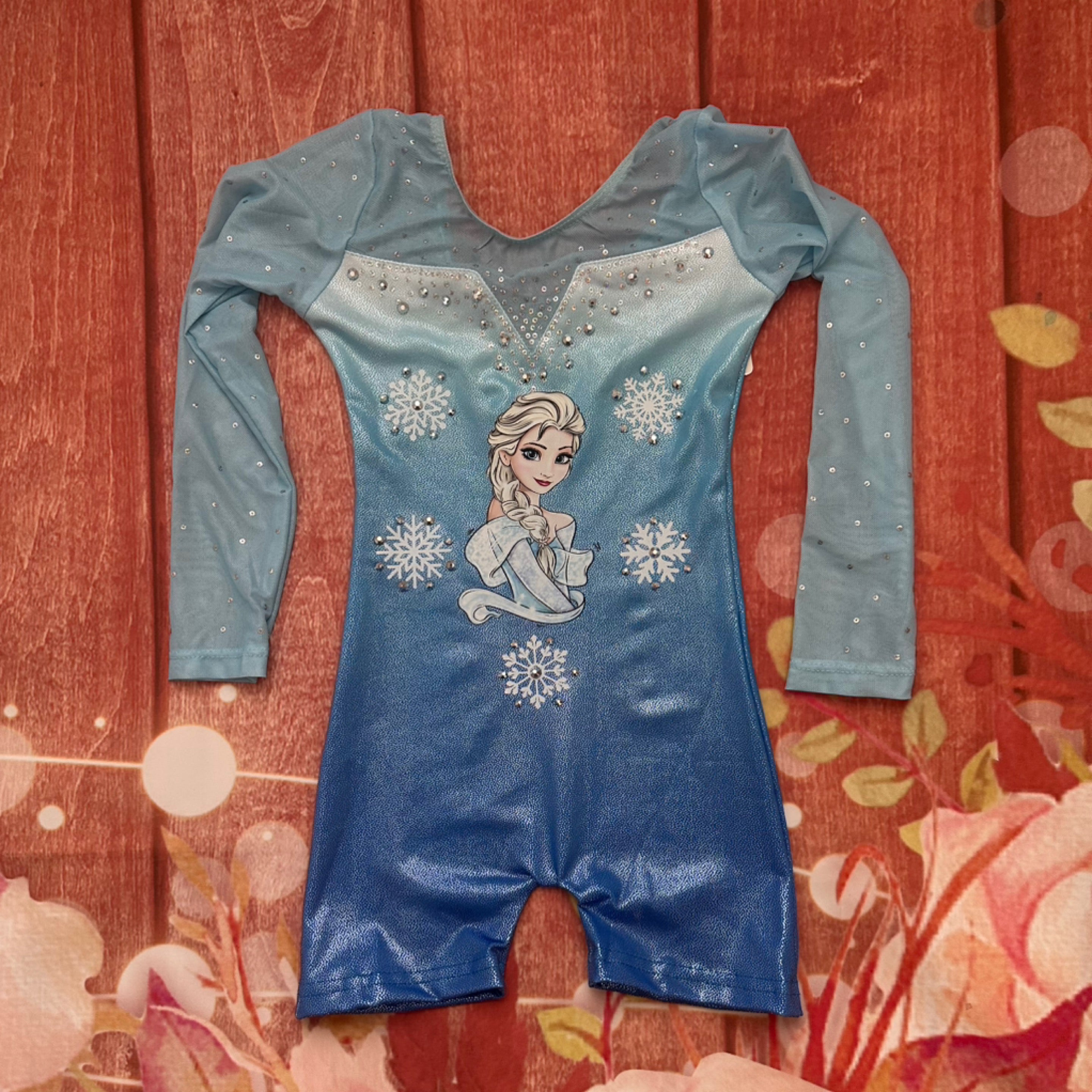 Elsa gymnastic leotard