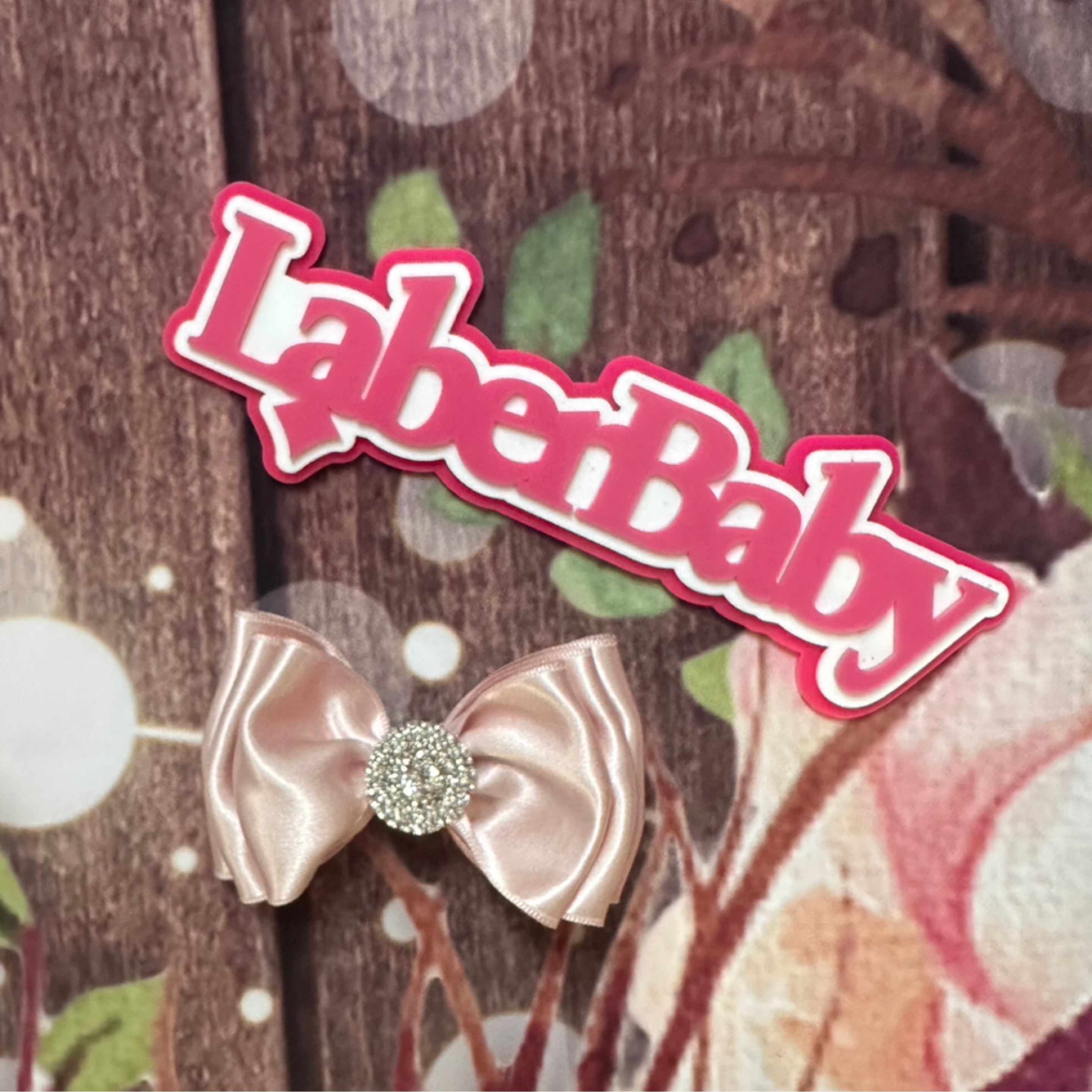Dusty pink piggy clip