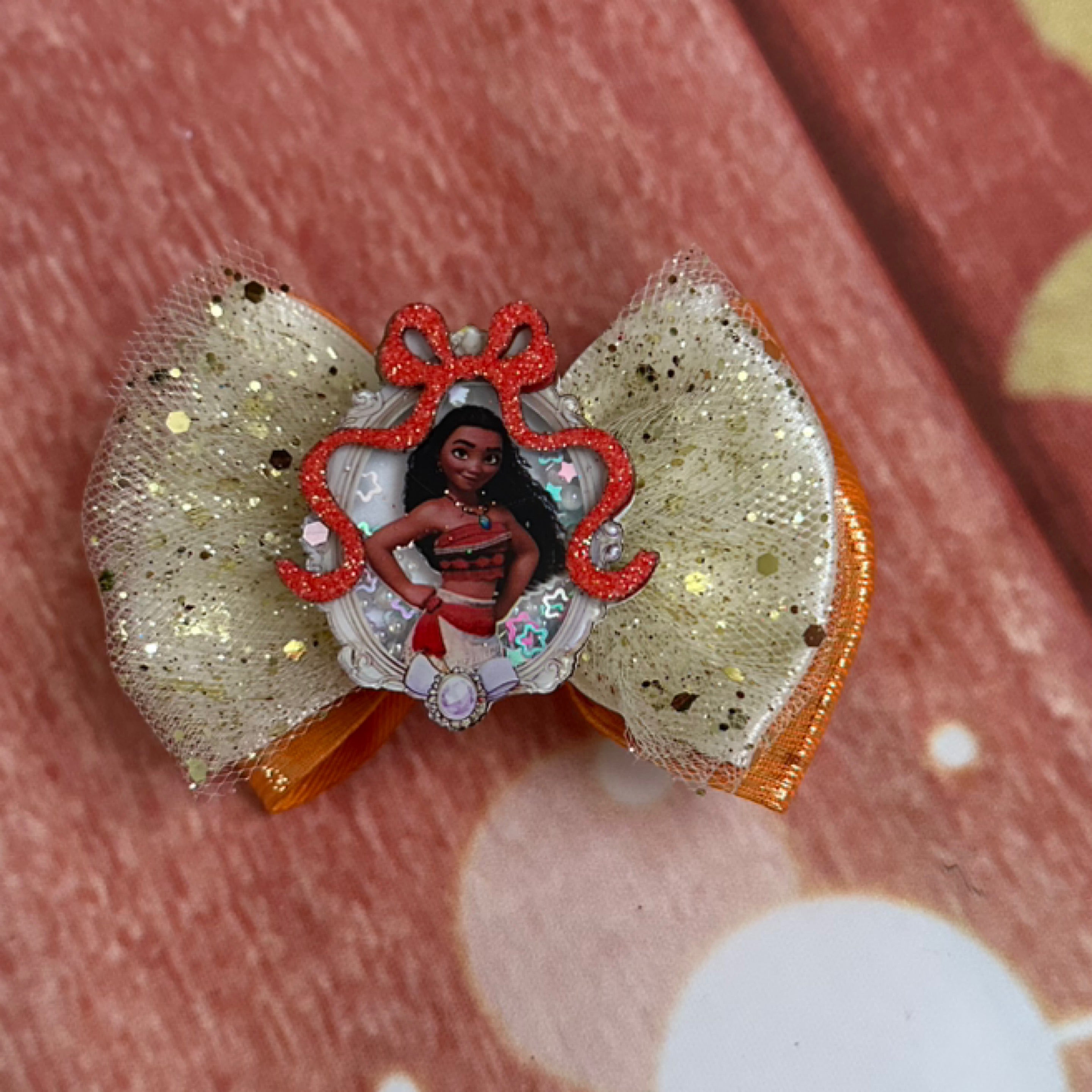 Moana piggy bow